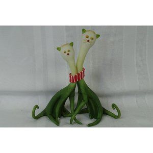 Home Grown By Enesco Green Onion Scallion Cats 4011168